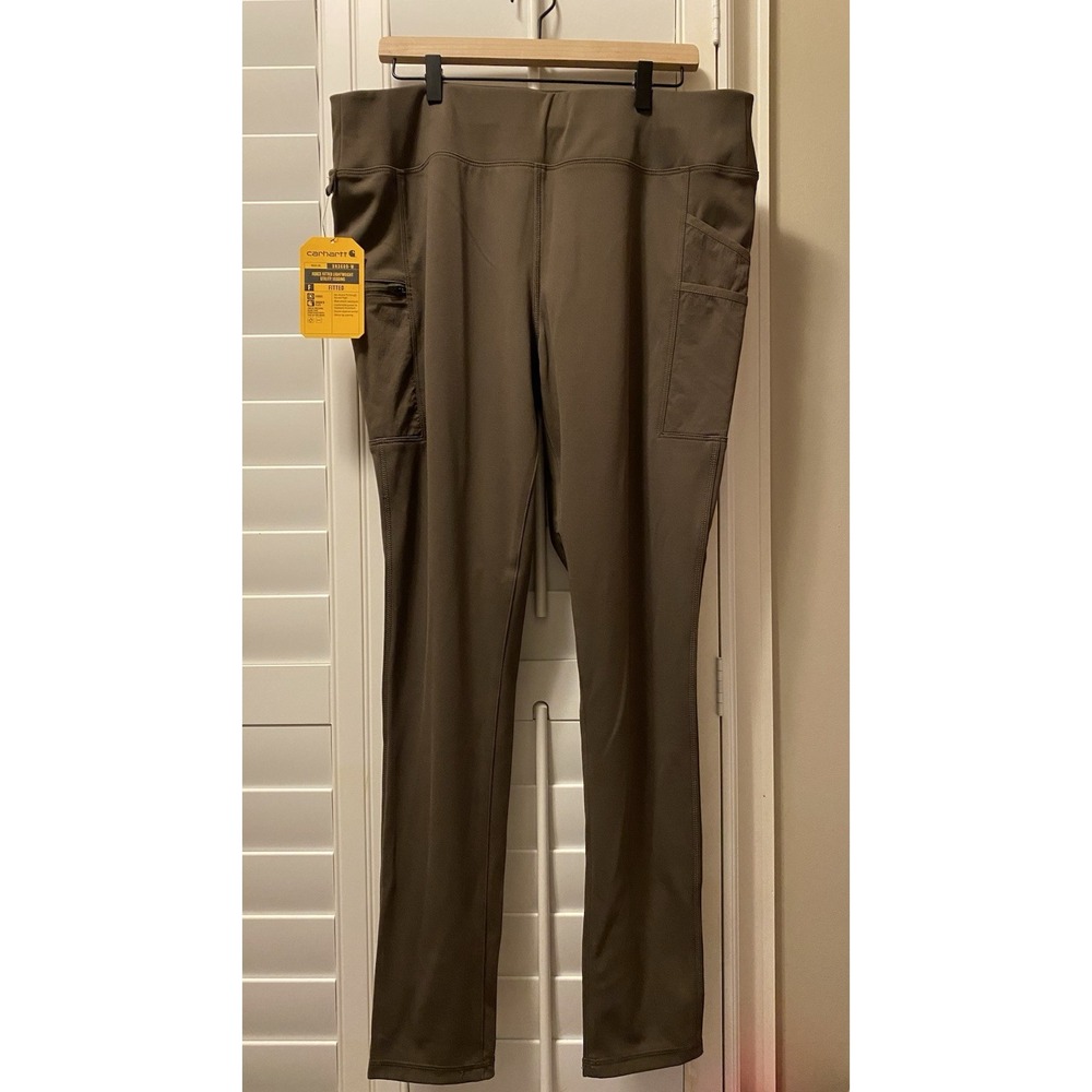 Carhartt Force Pants Womens X-Large Tall Utility Workwear BN3609-W Fitted Pocket